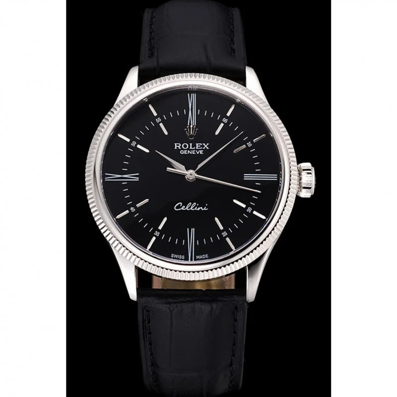 Superclone Rolex Cellini 39mm Black Dial 622654