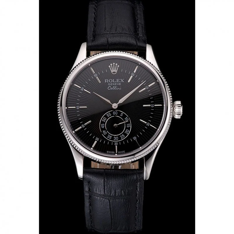 Superclone Rolex Cellini 38mm Black Dial REP016790